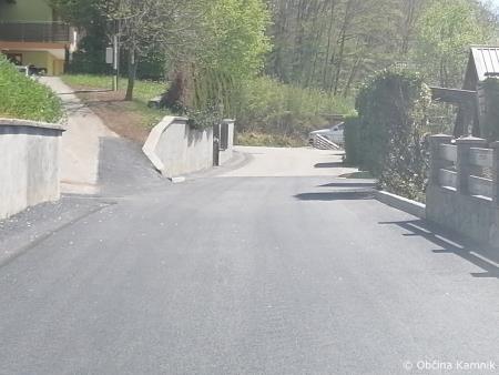 Ureditev odvodnjavanja in na novo asfaltirani del cestišča (1)